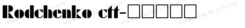 Rodchenko ctt字体转换
